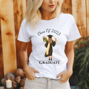 Camiseta Personalizable chica graduada año mujer