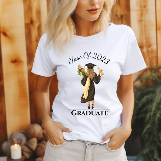 Camiseta Personalizable chica graduada año mujer