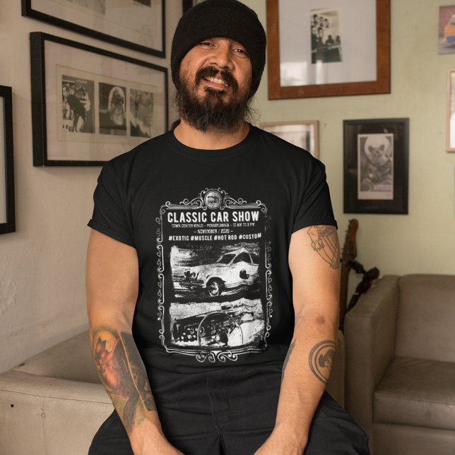 Camiseta Personalizable Classic Car Show (Subido por el creador)
