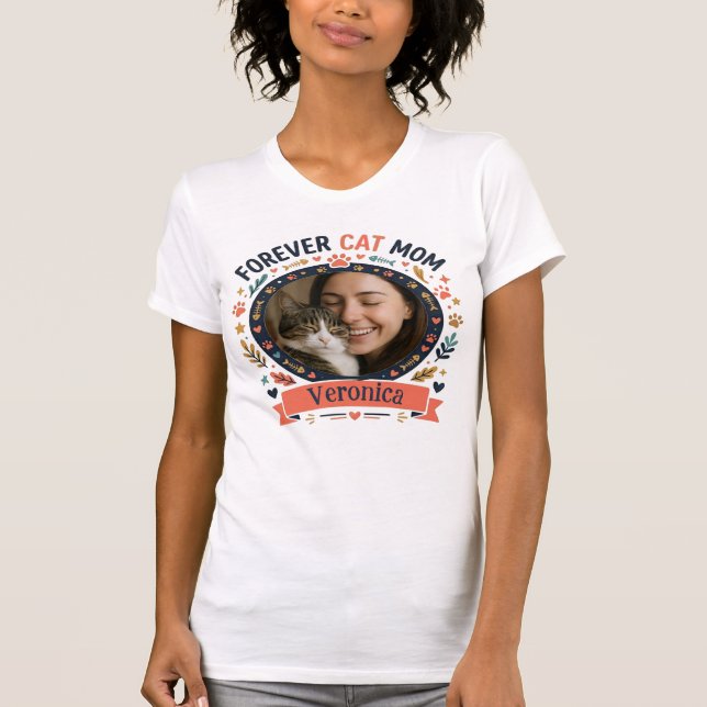 Camiseta Personalizable con Foto y Nombre para Mam (Anverso)