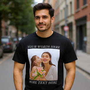 Camiseta personalizable con foto y texto — Tu dise