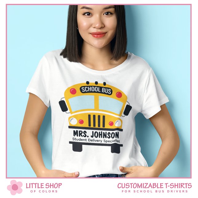 Camiseta Personalizable Conductor de Autobús Escolar (Subido por el creador)
