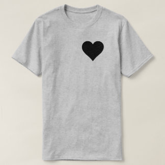 CAMISETA PERSONALIZABLE CORAZÓN NEGRO
