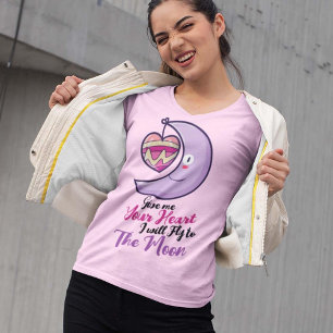 Camiseta Personalizable Crescent Heart