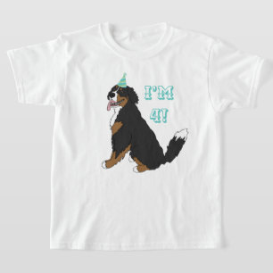 Camiseta Personalizable Cumpleaños Age Bernese Mountain Dog
