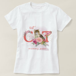 Camiseta Personalizable Curioso De Gatos Y Flores