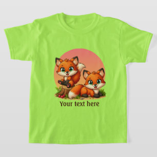 Camiseta Personalizable de amantes del zorro de los chicas 