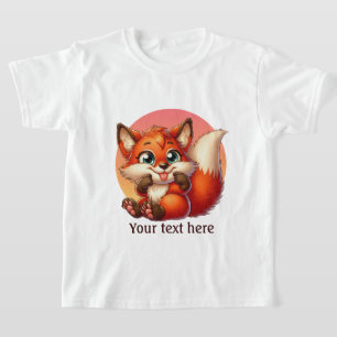 Camiseta Personalizable de amantes del zorro de los chicas 