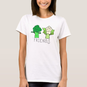 Camiseta Personalizable de Amigos Broccoli y Cauliflower
