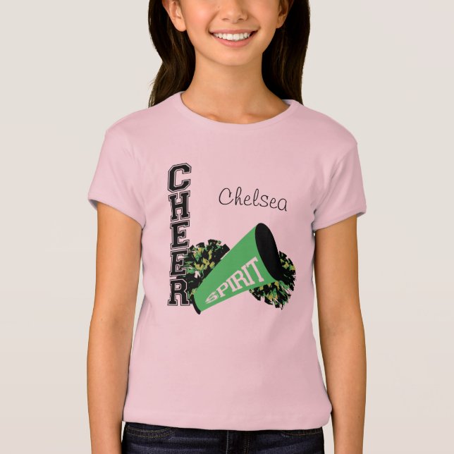 Camiseta Personalizable de animadores Green (Anverso)