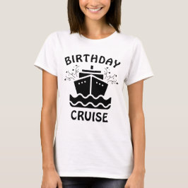 Camiseta Personalizable de crucero de cumpleaños
