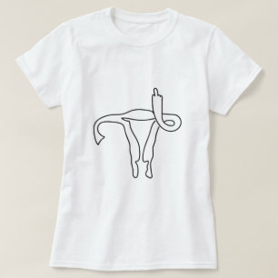 Camiseta Personalizable DE DEDO MEDIO DE UTERUS AÑADIR FRA