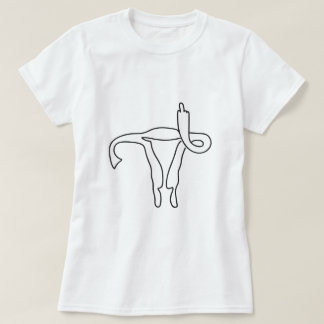 Camiseta Personalizable DE DEDO MEDIO DE UTERUS AÑADIR LA P