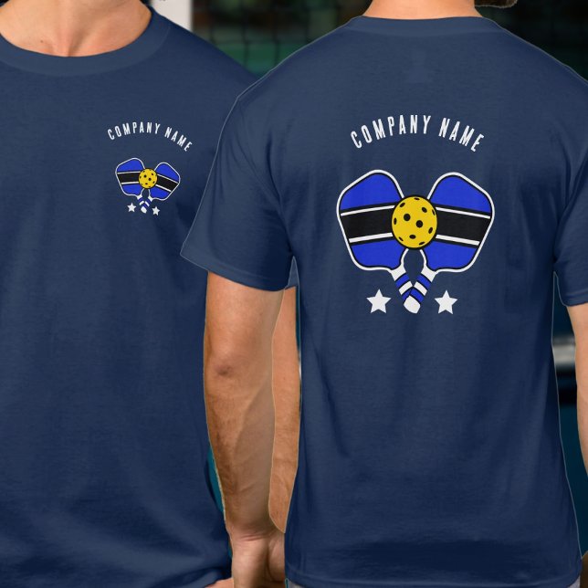 Camiseta Personalizable de diseño Blue Pickleball (Subido por el creador)