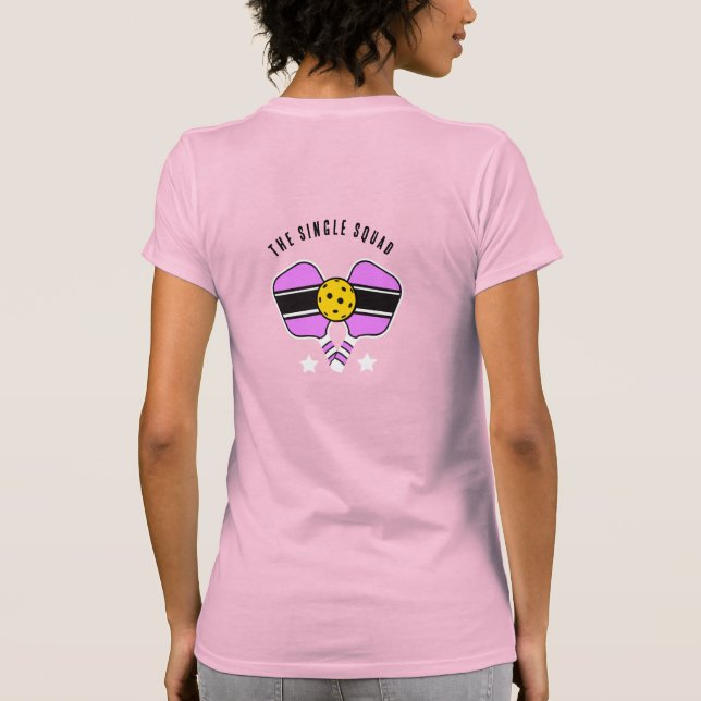 Camiseta Personalizable de diseño de bolas rosadas T-Shirt (Reverso)