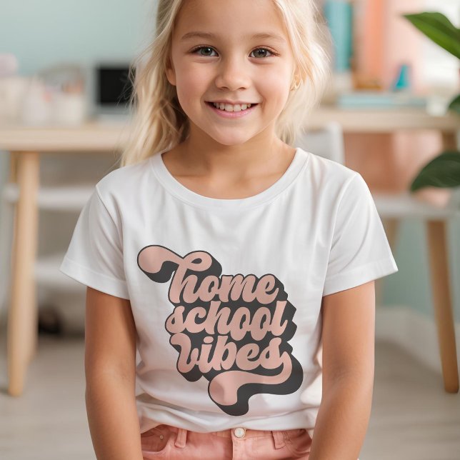 Camiseta Personalizable de estilo retro de vibes de escuela (Subido por el creador)
