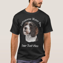Camiseta Personalizable de Ilustracion de Perro de Agua Por