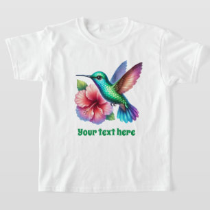 Camiseta Personalizable de los amantes de los pájaros chica