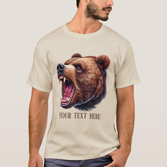 Camiseta personalizable de los amantes del oso de Guay (Anverso)