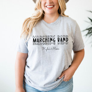 Camiseta Personalizable de mamá de banda marchando