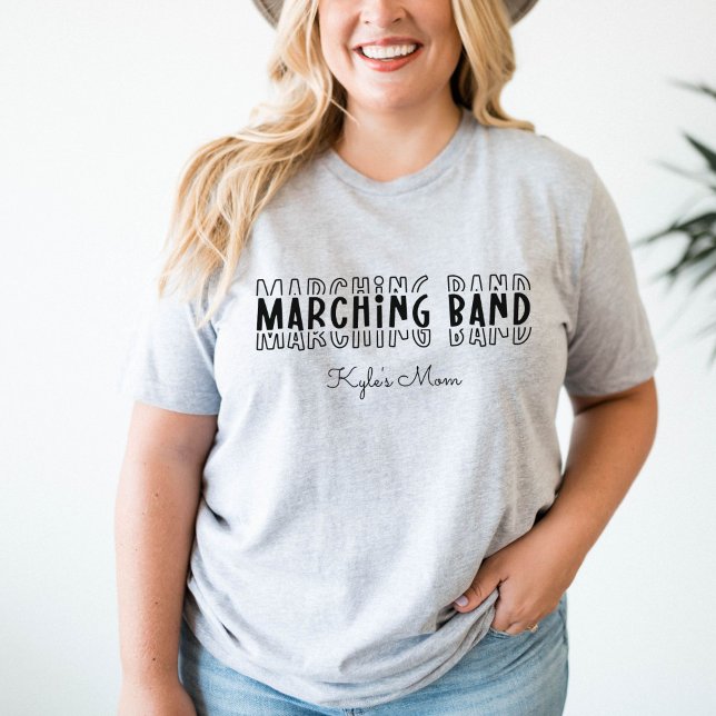 Camiseta Personalizable de mamá de banda marchando (Marching Band Mom Customizable T-Shirt
)