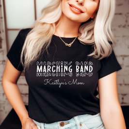 Camiseta Personalizable de mamá de banda marchando