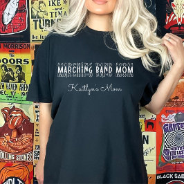 Camiseta Personalizable de mamá de banda marchando