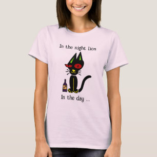 Camiseta personalizable de mujeres de gatos ebrios