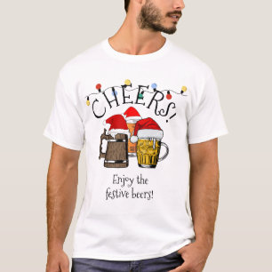 Camiseta Personalizable de NAVIDADES modernos anima las cer