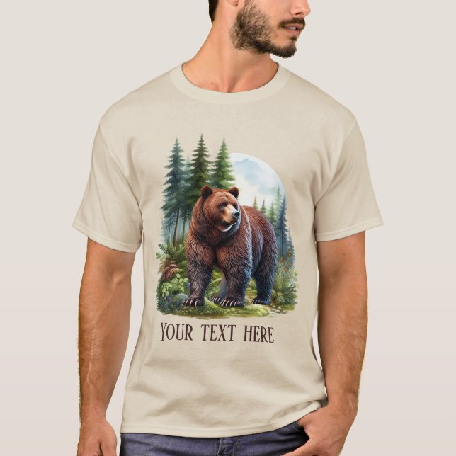 Camiseta personalizable de oso Guay Papa (Anverso)