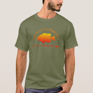 Camiseta Personalizable de Pesca de Aleta Azul