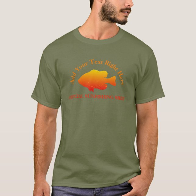 Camiseta Personalizable de Pesca de Aleta Azul (Anverso)