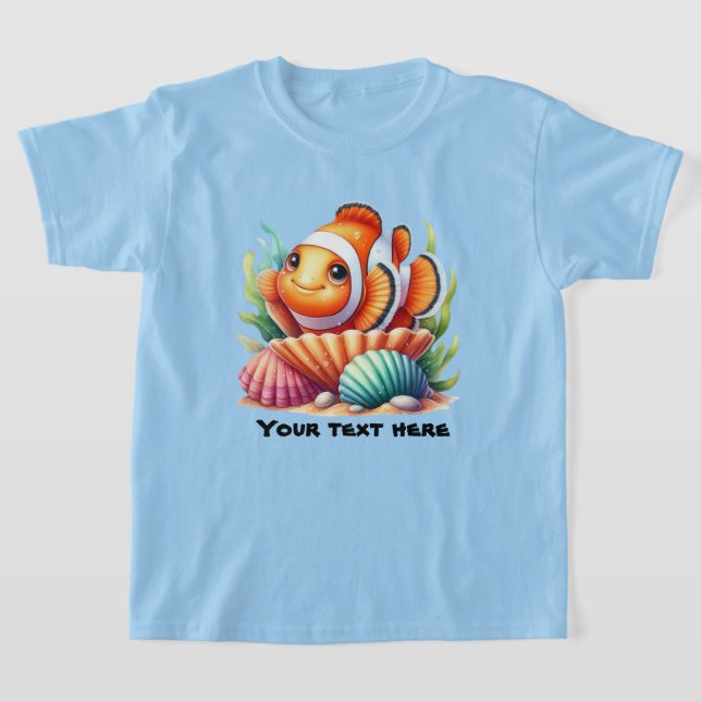 Camiseta Personalizable de pescado del océano (Distribución)