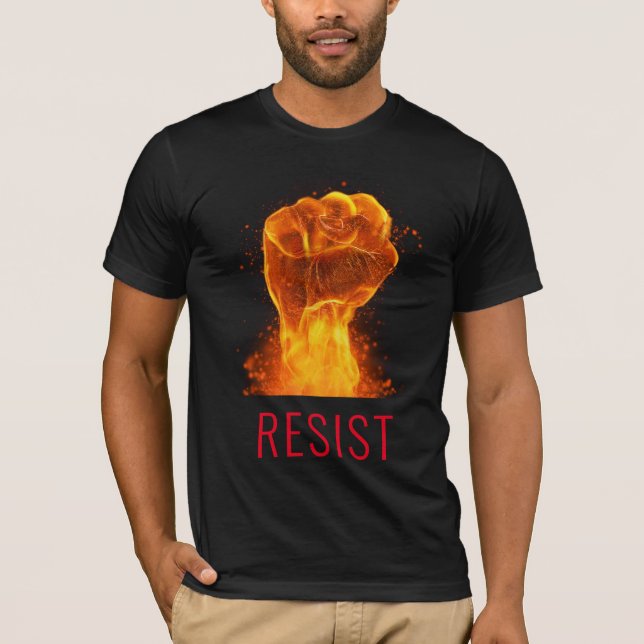 Camiseta Personalizable de resistencia al puño inflamante (Anverso)