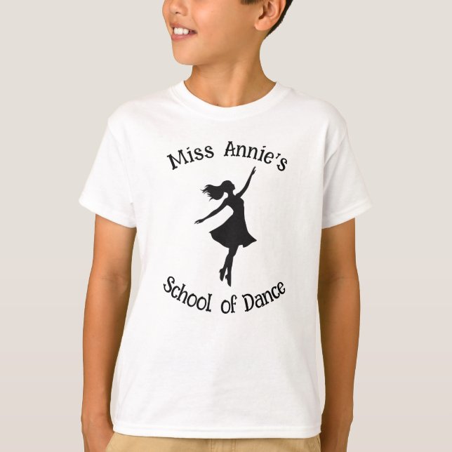 Camiseta Personalizable de Silhouette de la Escuela de Bail (Anverso)