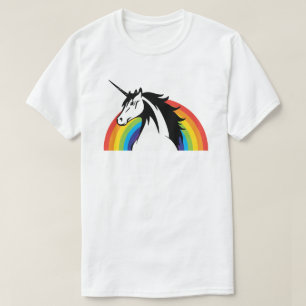 CAMISETA PERSONALIZABLE DEL ARCO IRIS DEL UNICORNIO: AÑADA