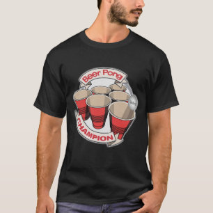 Camiseta Personalizable del campeón de Pong de la cerveza