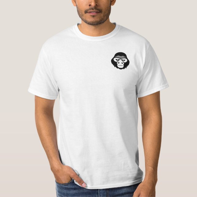 Camiseta Personalizable del logotipo de la Emoji Gorrila (Anverso)