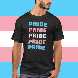 Camiseta PERSONALIZABLE del orgullo transgénero LGBTQ repit