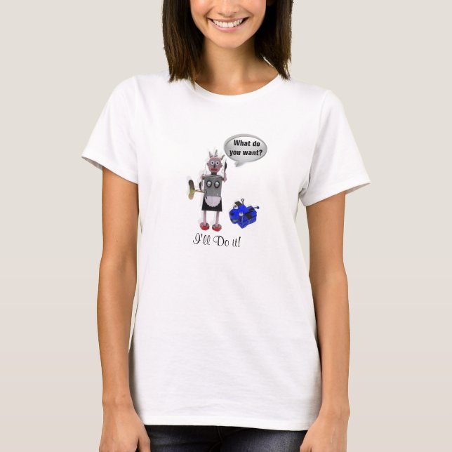 Camiseta Personalizable del servicio Robot (Anverso)