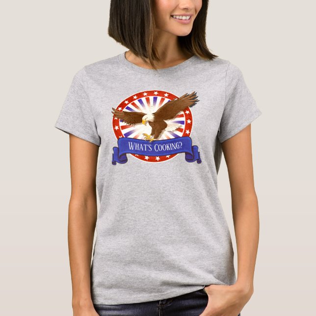 Camiseta Personalizable divertido con el logotipo del águil (Anverso)