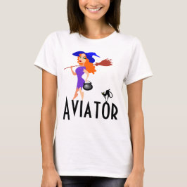 Camiseta Personalizable divertido del aviador