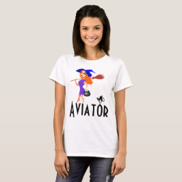 Camiseta Personalizable divertido del aviador