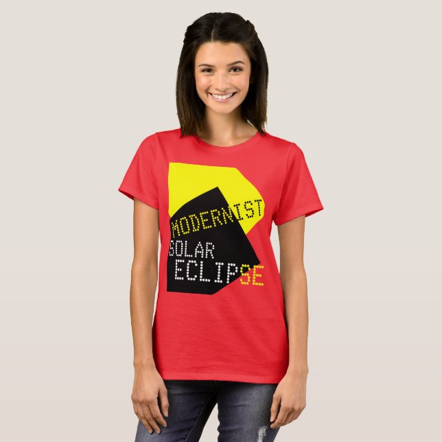 Camiseta Personalizable divertido del eclipse solar moderni (Anverso completo)