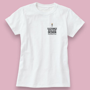 Camiseta Personalizable en Blanco Corporativo Empresarial S