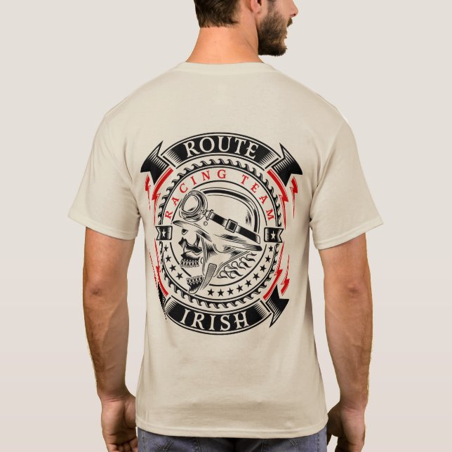 Camiseta Personalizable "EQUIPO DE CARRERAS IRLANDÉS 2 POR  (Reverso)