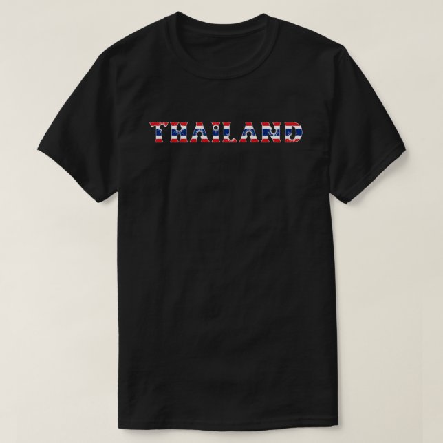 Camiseta PERSONALIZABLE especial de TAILANDIA Turista negro (Diseño del anverso)
