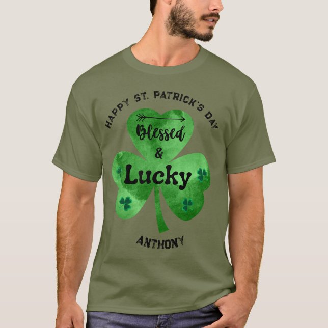 Camiseta Personalizable Feliz San Patricio (Anverso)