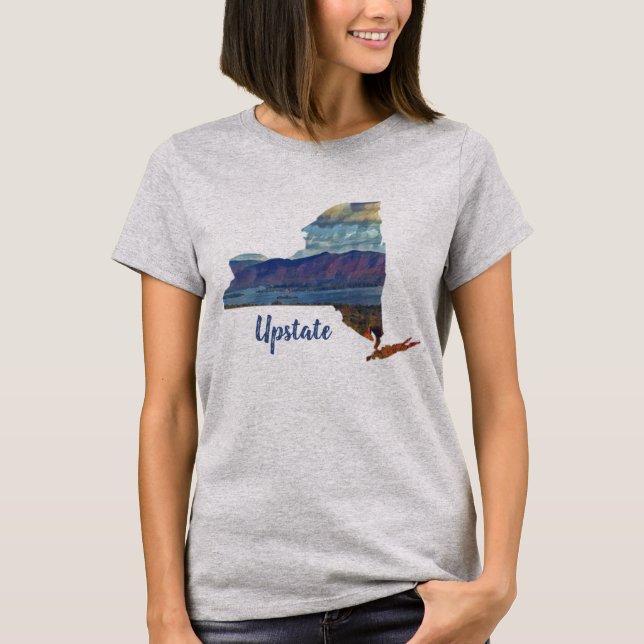 Camiseta Personalizable femenino de Lake George Upstate Nue (Anverso)