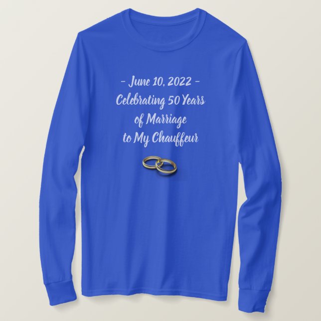 Camiseta Personalizable femenino en el divertido aniversari (Anverso del diseño)